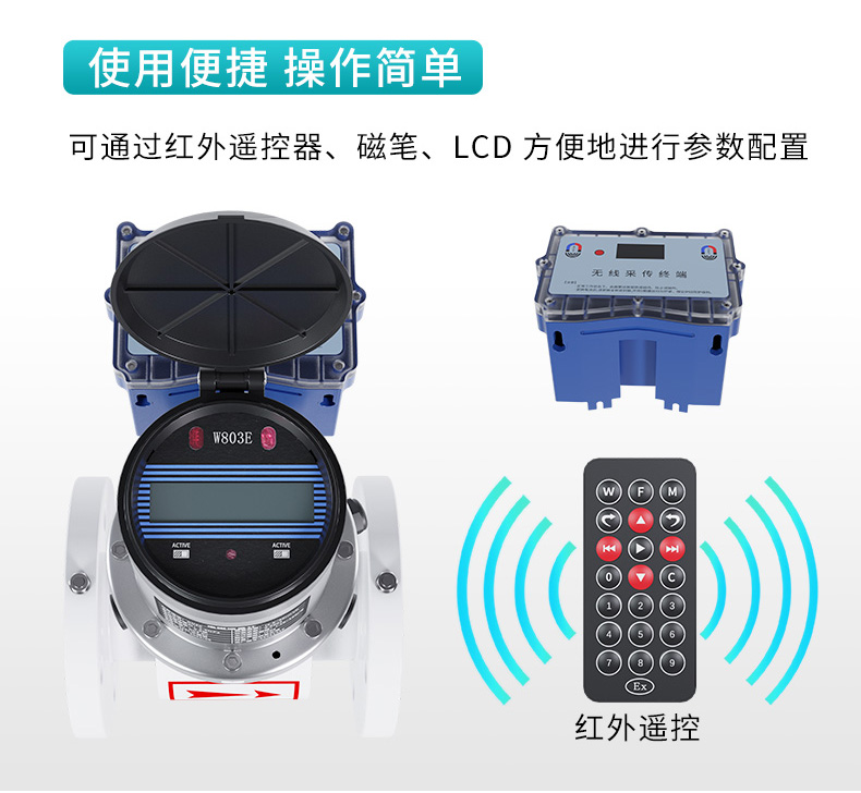 FMC800无线远传电磁流量计特点2